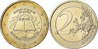 Österreich 2 Euro Traité de Rome, Bi-Metallic, UNZ, KM:3150 -