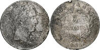 Frankreich 5 Francs Napoleon I, Nantes, Silber, S+, Gadoury:584 -