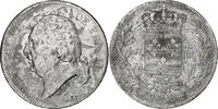 Frankreich 5 Francs Louis XVIII, Rouen, Silber, SS, Gadoury:614 -