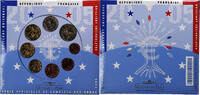 Frankreich 1 Cent to 2 Euro BU, Monnaie de Paris, STGL -