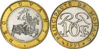 Monaco 10 Francs Rainier III, Monnaie de Paris, BU, Bi-Metallic, STGL -