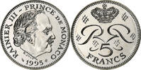 Monaco 5 Francs Rainier III, Monnaie de Paris, BU, Kupfer-Nickel, STGL -