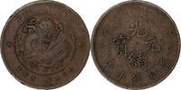 China 10 Cash CHIHLI PROVINCE, Guangxu, Kupfer, S+, KM:67.3 -
