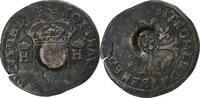 Frankreich Quinzain (Douzain contremarqué) Louis XIII, Kupfer, S+, Gadoury:21 -