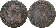 Frankreich Sol Louis XVI, Lyon, Kupfer, S+, Gadoury:350 -