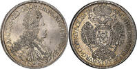 Österreich Thaler Charles VI, Hall, Silber, UNZ, KM:1570 -