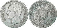 Venezuela Bolivar Philadelphia, Silber, S+, KM:22 -