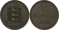 Guernsey 4 Doubles Heaton, Bronze, S+, KM:5 -