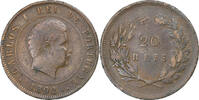 Portugal 20 Reis Carlos I, Lisbon, Bronze, S+, KM:533 -
