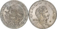 Mexiko 5 Pesos Vicente Guerrero, Mexico City, Kupfer-Nickel, SS, KM:472 -