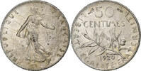 Frankreich 50 Centimes Semeuse, Paris, Silber, SS+, Gadoury:420, KM:854 -