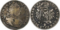 AUSTRIAN NETHERLANDS 1/8 Ducaton Maria Theresa, Antwerpen, Silber, S+ -