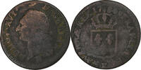 Frankreich Sol Louis XVI, Bordeaux, Kupfer, SGE+, Gadoury:350 -