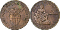 Philippinen Centavo Manila, Kupfer, S+, KM:163 -