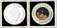 Salomonen 2 Dollars Elizabeth II, Great Pyramids of Giza, PP, Silber -