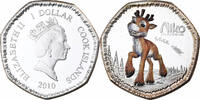 Cookinseln Dollar Elizabeth II, Niko, Vantaa, PP, Silber, STGL, KM:739 -