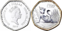 Cookinseln Dollar Elizabeth II, Wilma, Vantaa, PP, Silber, STGL, KM:742 -