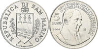 San Marino 5 Euro Bartolomeo Borghese, BU, Rome, Silber, UNZ -