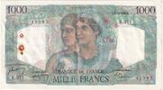 Frankreich 1000 Francs Minerve et Hercule, 1948-03-11, K.37742095, SS -