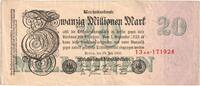 Deutschland 20 Millionen Mark 1923-07-25, SS -