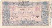 Frankreich 1000 Francs Bleu et Rose, 1926-08-30, D.2664, S+ -