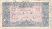 Frankreich 1000 Francs Bleu et Rose, 1919-01-22, S.1198, SGE+ -