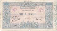 Frankreich 1000 Francs Bleu et Rose, 1923-07-12, Z.2099, S+ -