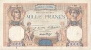 Frankreich 1000 Francs Cérès et Mercure, 1927-08-16, E.460, SS -
