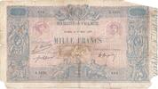 Frankreich 1000 Francs Geldschein, 22.03.1921, S, Fayette:36.37, KM:67i -
