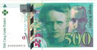 500 Francs 1994 Frankreich Pierre et Marie Curie, UNZ, Fayette:76.01, KM:160a UNZ