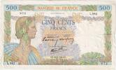 Frankreich 500 Francs La Paix, 1940-09-26, L.982, SS -