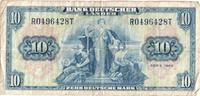 Bundesrepublik Deutschland 10 Deutsche Mark Geldschein, S -