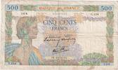 Frankreich 500 Francs La Paix, 1940-05-16, S+, Fayette:32.02, KM:95a -
