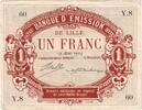Frankreich 1 Franc 1914-08-17, VZ, Pirot:59-1589 -