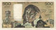 Frankreich 500 Francs Pascal, X.68, S+, Fayette:71.16, KM:156d -
