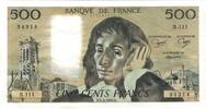 Frankreich 500 Francs Pascal, B.111, UNZ, Fayette:71.21, KM:156e -