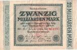 Deutschland 20 Milliarden Mark 1923-10-01, VZ -