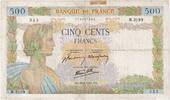 500 Francs 1941 Frankreich La Paix, 1941-06-26, H.3199, SS SS