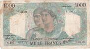 Frankreich 1000 Francs Minerve et Hercule, 1945-04-26, N.100, S -
