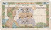 Frankreich 500 Francs La Paix, 1941-05-21, Y.2960, S+ -