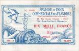 Frankreich 10000 Francs SERIE A 1, EPARGNE ET UNION COMMERCIALE DES FLANDRES -