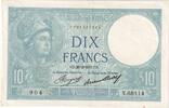Frankreich 10 Francs Minerve, 1937-02-25, N.68114, UNZ- -