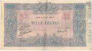 Frankreich 1000 Francs T.2474, SS, Fayette:36.42, KM:67j -