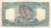 Frankreich 1000 Francs Minerve et Hercule, R.1, SS, Fayette:41.01 -