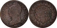 Frankreich 5 Centimes Münze, Dupré, Louis Théophile François Lepage -
