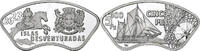 Chile 5000 Pesos Islas Desventuradas, Cupronickel plaqué argent, STGL -