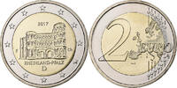 Deutschland 2 Euro Rheinland-Pfalz, Stuttgart, Bi-Metallic, UNZ+ -