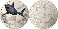 Österreich 3 Euro Colorful Creatures - Shark, Vienna, Kupfer-Nickel -