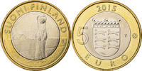 Finnland 5 Euro Stoat in Ostrobothnia, Vantaa, Bi-Metallic, UNZ -