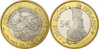 Finnland 5 Euro Porvoonjoki River Valley, Vantaa, Bi-Metallic, UNZ -